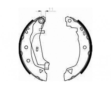 Brake Shoe Set GS8240 TRW, Image 2