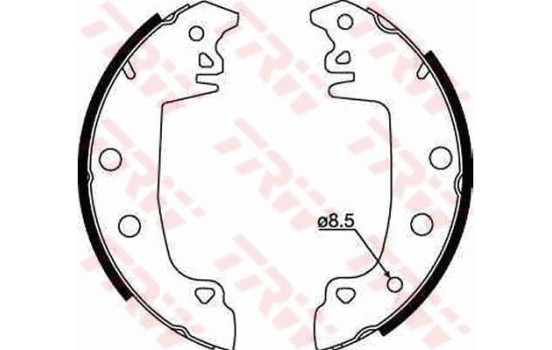 Brake Shoe Set GS8317 TRW, Image 2