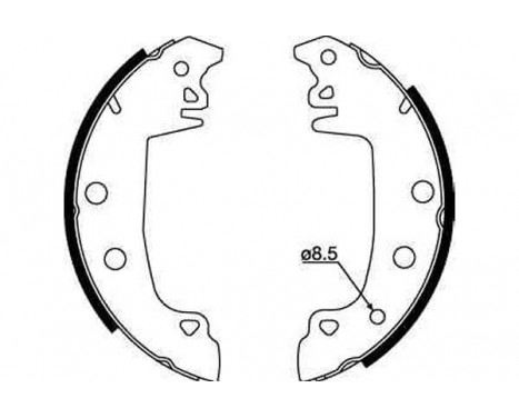 Brake Shoe Set GS8317 TRW, Image 3