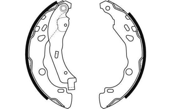 Brake Shoe Set GS8455 TRW, Image 2