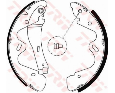 Brake Shoe Set GS8483 TRW