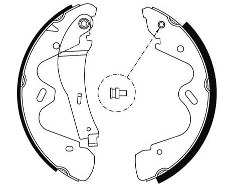 Brake Shoe Set GS8483 TRW, Image 2