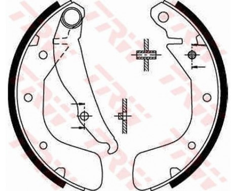 Brake Shoe Set GS8543 TRW