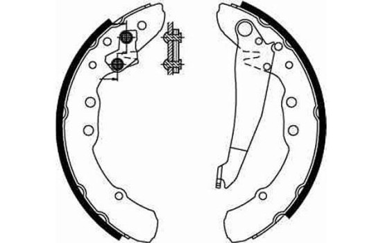 Brake Shoe Set GS8544 TRW, Image 2