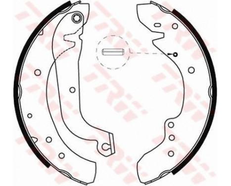 Brake Shoe Set GS8565 TRW, Image 2