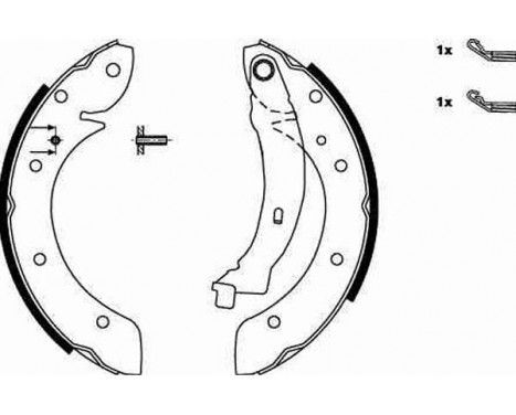 Brake Shoe Set GS8620 TRW, Image 2