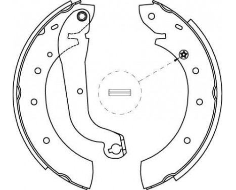 Brake Shoe Set GS8622 TRW, Image 2