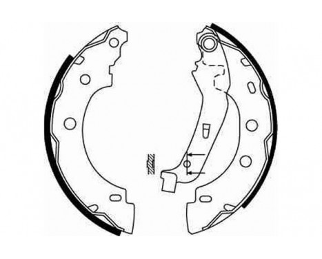 Brake Shoe Set GS8650 TRW, Image 2