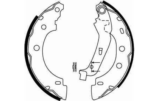 Brake Shoe Set GS8650 TRW, Image 2