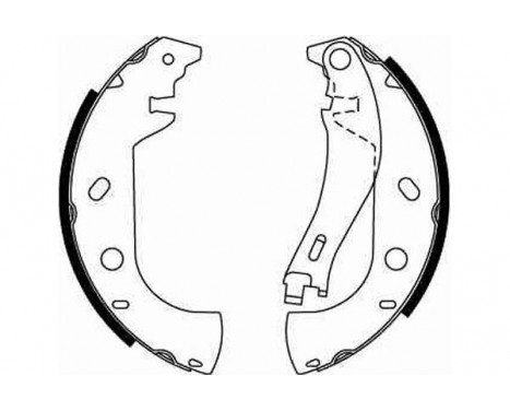 Brake Shoe Set GS8653 TRW, Image 2