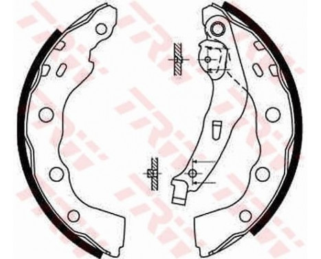 Brake Shoe Set GS8665 TRW