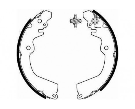 Brake Shoe Set GS8666 TRW, Image 2