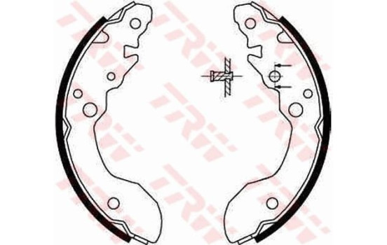 Brake Shoe Set GS8671 TRW