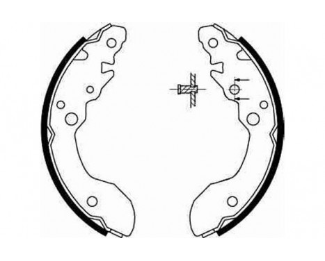 Brake Shoe Set GS8671 TRW, Image 2