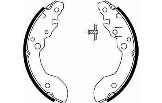 Brake Shoe Set GS8671 TRW, Image 2