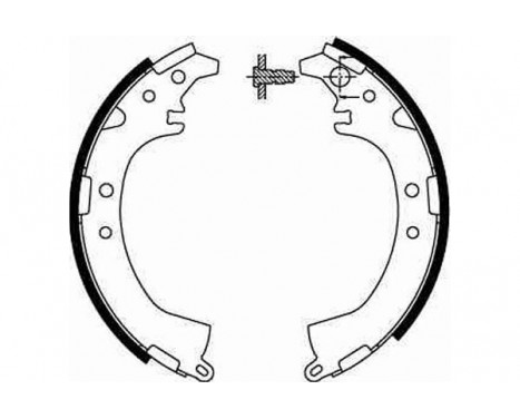 Brake Shoe Set GS8672 TRW, Image 4