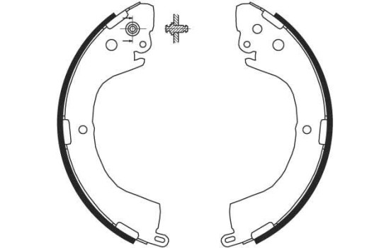 Brake Shoe Set GS8691 TRW, Image 2