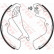 Brake Shoe Set GS8696 TRW