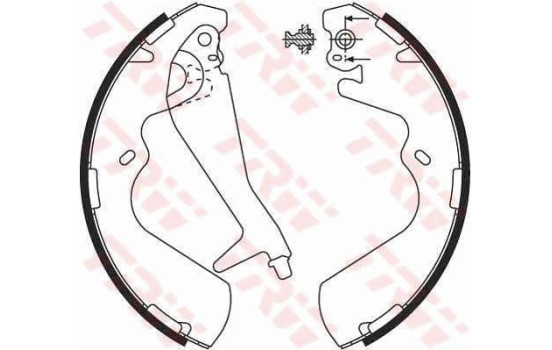 Brake Shoe Set GS8696 TRW
