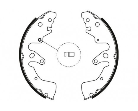 Brake Shoe Set GS8801 TRW, Image 2