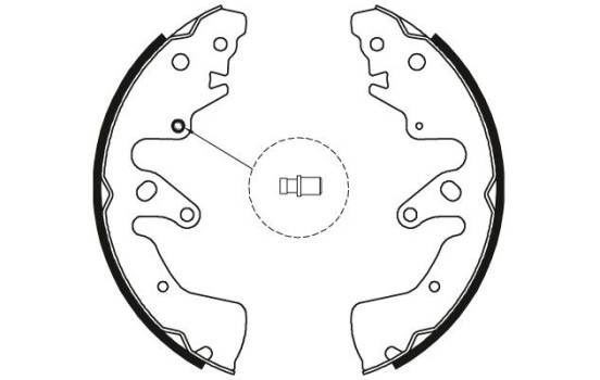 Brake Shoe Set GS8801 TRW, Image 2