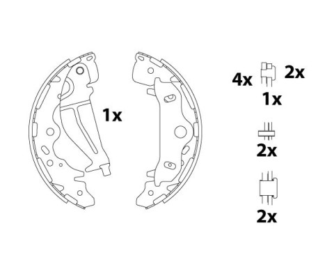 Brake Shoe Set GS8820 TRW