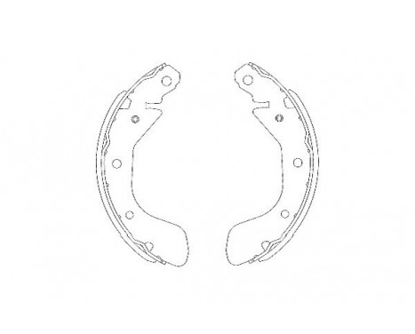 Brake Shoe Set KBS-1401 Kavo parts