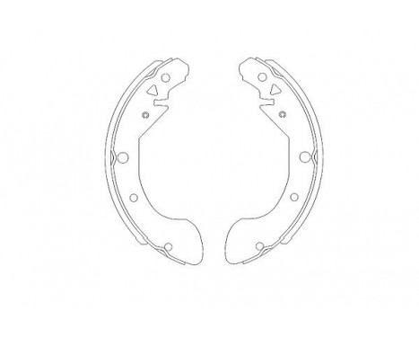 Brake Shoe Set KBS-1402 Kavo parts