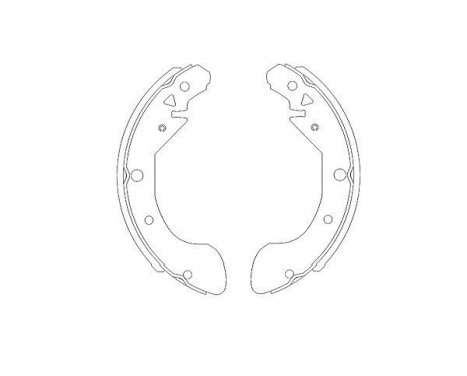 Brake Shoe Set KBS-1402 Kavo parts, Image 2