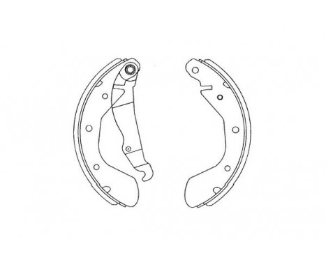 Brake Shoe Set KBS-1403 Kavo parts