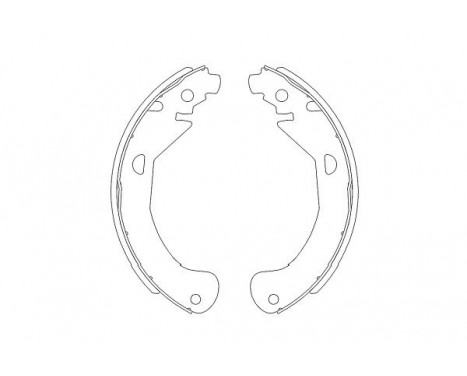 Brake Shoe Set KBS-1404 Kavo parts