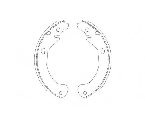 Brake Shoe Set KBS-1404 Kavo parts, Image 2