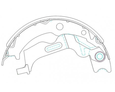 Brake Shoe Set KBS-1405 Kavo parts