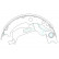 Brake Shoe Set KBS-1405 Kavo parts