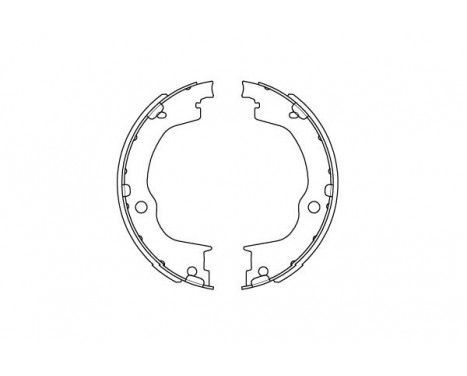 Brake Shoe Set KBS-1406 Kavo parts