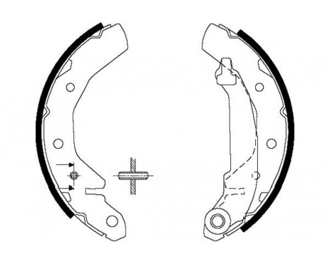 Brake Shoe Set KBS-1407 Kavo parts