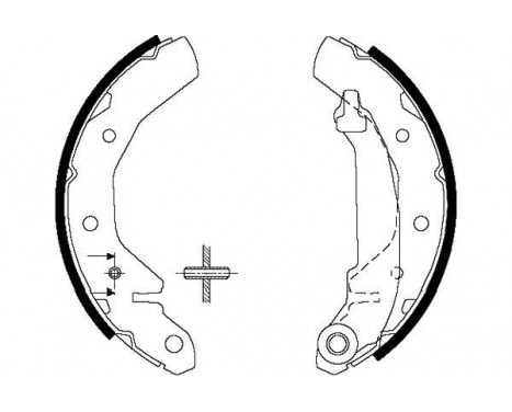 Brake Shoe Set KBS-1407 Kavo parts, Image 2