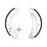 Brake Shoe Set KBS-1407 Kavo parts, Thumbnail 2