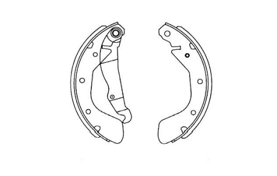 Brake Shoe Set KBS-1408 Kavo parts, Image 2