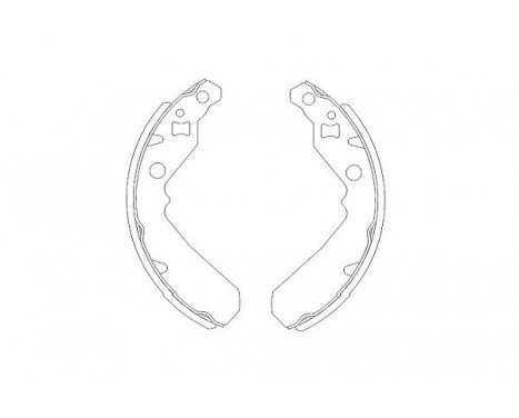 Brake Shoe Set KBS-1902 Kavo parts