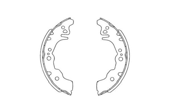 Brake Shoe Set KBS-1903 Kavo parts