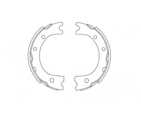 Brake Shoe Set KBS-1917 Kavo parts, Image 2