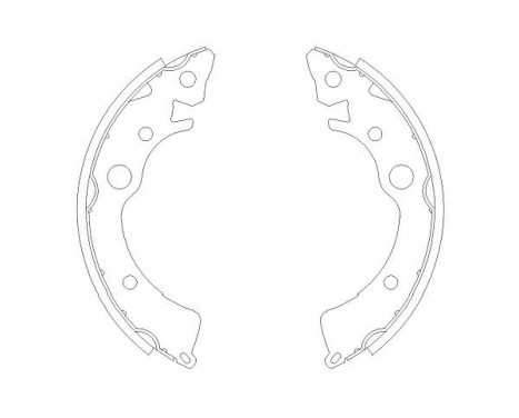 Brake Shoe Set KBS-2902 Kavo parts