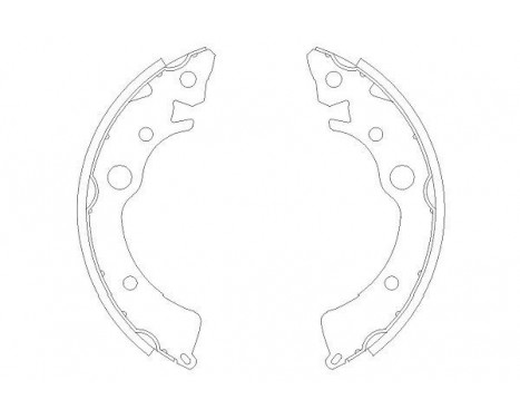 Brake Shoe Set KBS-2902 Kavo parts, Image 2