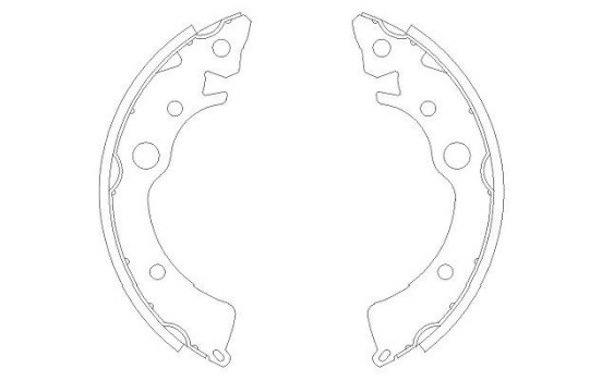 Brake Shoe Set KBS-2902 Kavo parts, Image 2