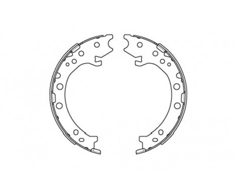 Brake Shoe Set KBS-2903 Kavo parts