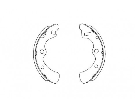 Brake Shoe Set KBS-2904 Kavo parts