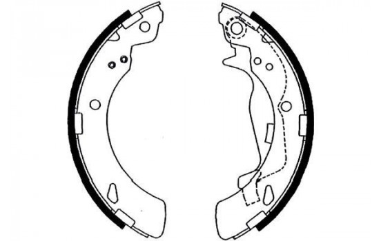 Brake Shoe Set KBS-2910 Kavo parts