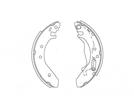 Brake Shoe Set KBS-2911 Kavo parts