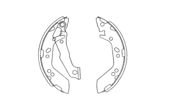 Brake Shoe Set KBS-3401 Kavo parts